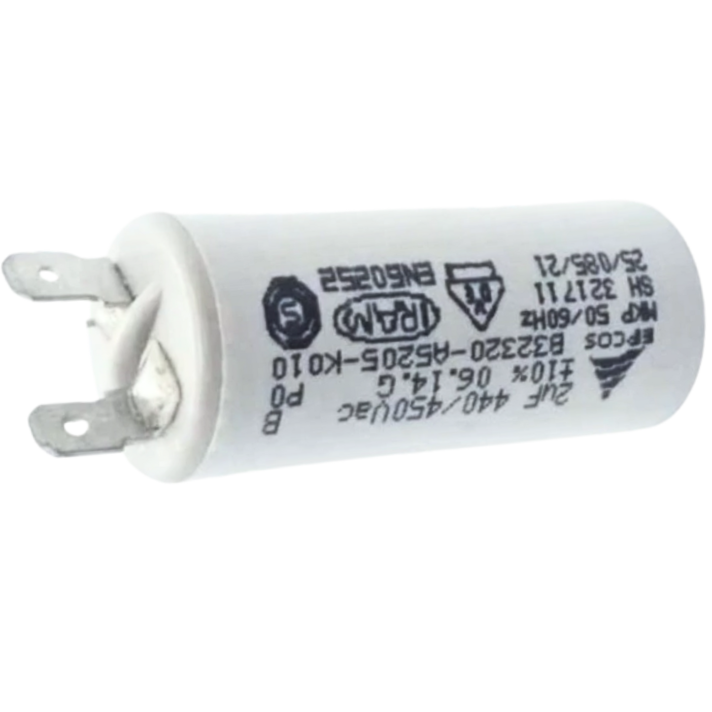 Capacitor De Partida 2uF 440/450V 31x61mm (Fast-on)