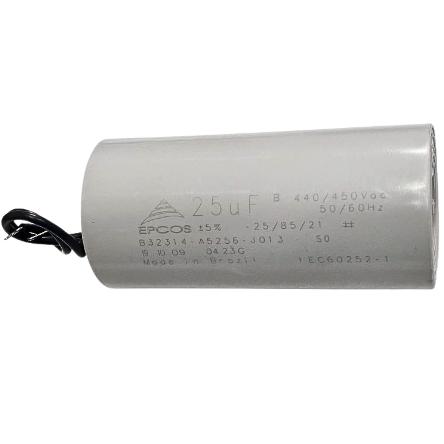 Capacitor De Partida 25uF 450V 45x95mm (2Fios)