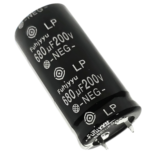 Capacitor Eletrolítico Snap-In 680uF 200V 45x22mm