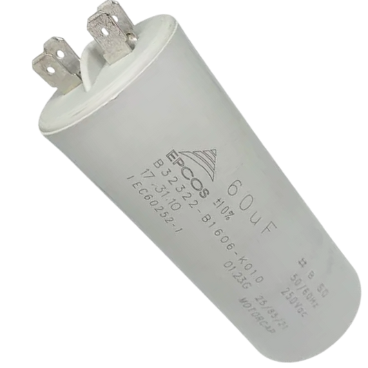 Capacitor De Partida 60uF 250V 40x97mm (Fast-on)