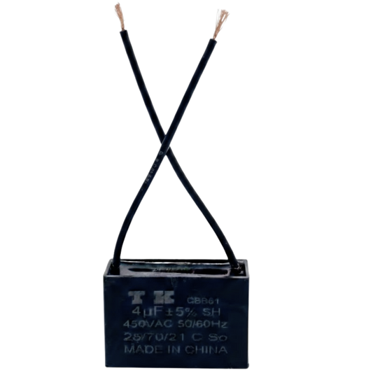 Capacitor De Partida CBB61 4uf 450V (2Fios)