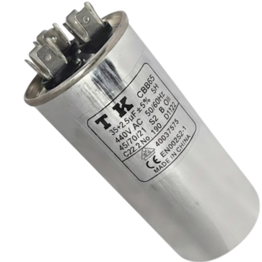 Capacitor De Partida 35uF+2,5uF 440V 50x105mm (Fast-on)