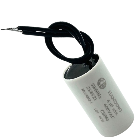 Capacitor De Partida 4uF 400V 24x48mm (2Fios)