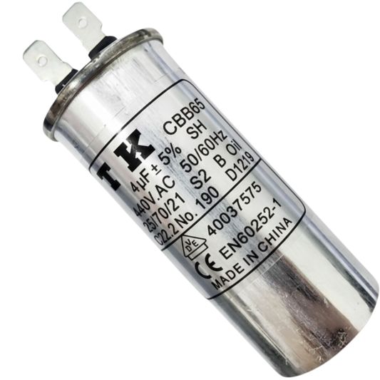 Capacitor De Partida 4uF 440V 30x70mm (Fast-on)