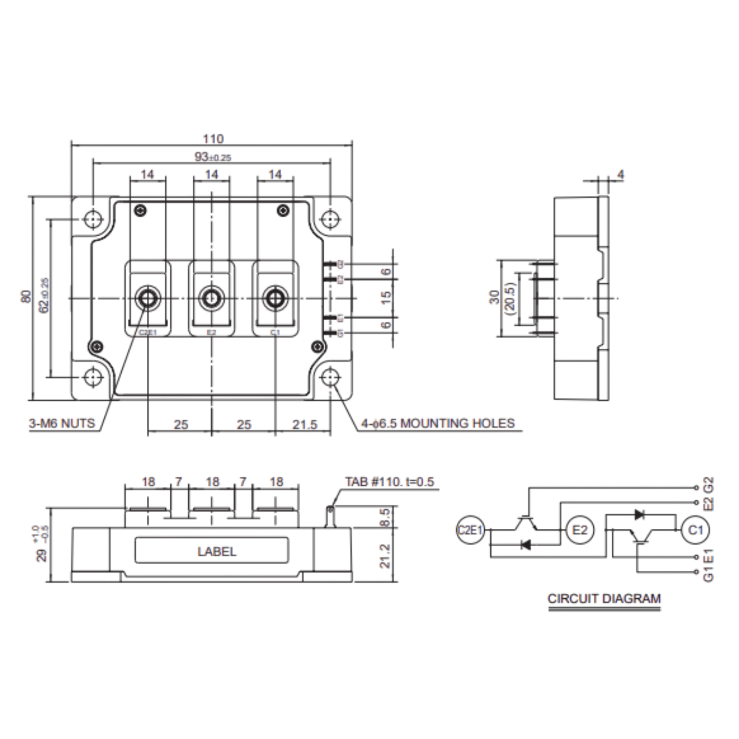 Módulo IGBT CM600DY-24A 1200V 600A