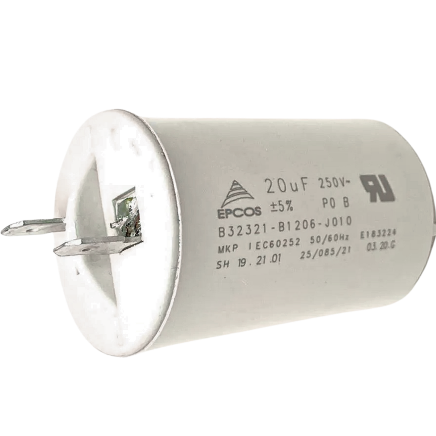 Capacitor De Partida 20uF 250V 35x54mm (Fast-on)