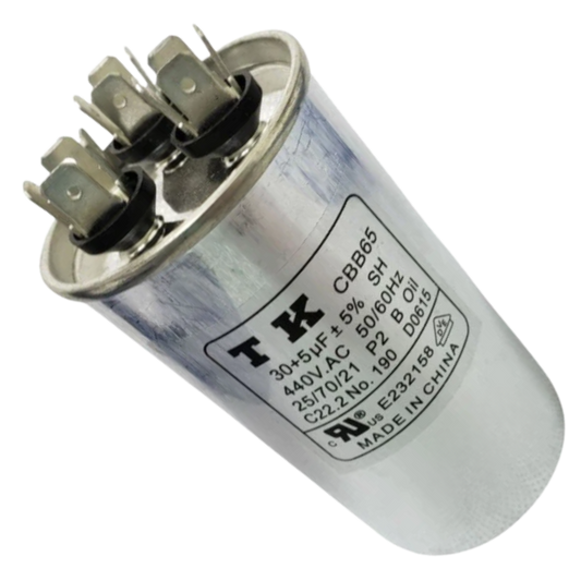Capacitor De Partida 30uF+5uF 440V 50x90mm (Fast-on)
