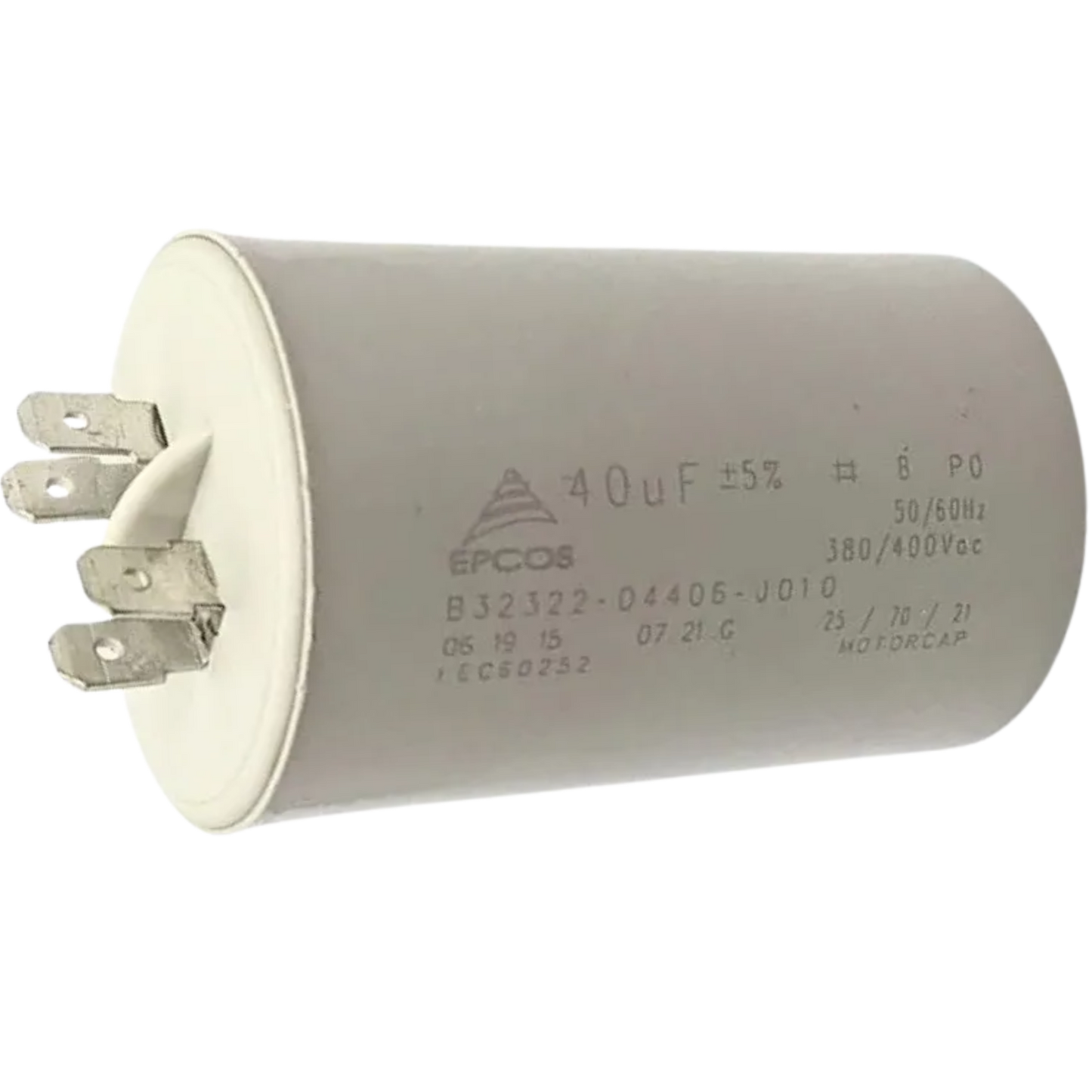 Capacitor De Partida 40uF 380/400V 45x72mm (Fast-on)