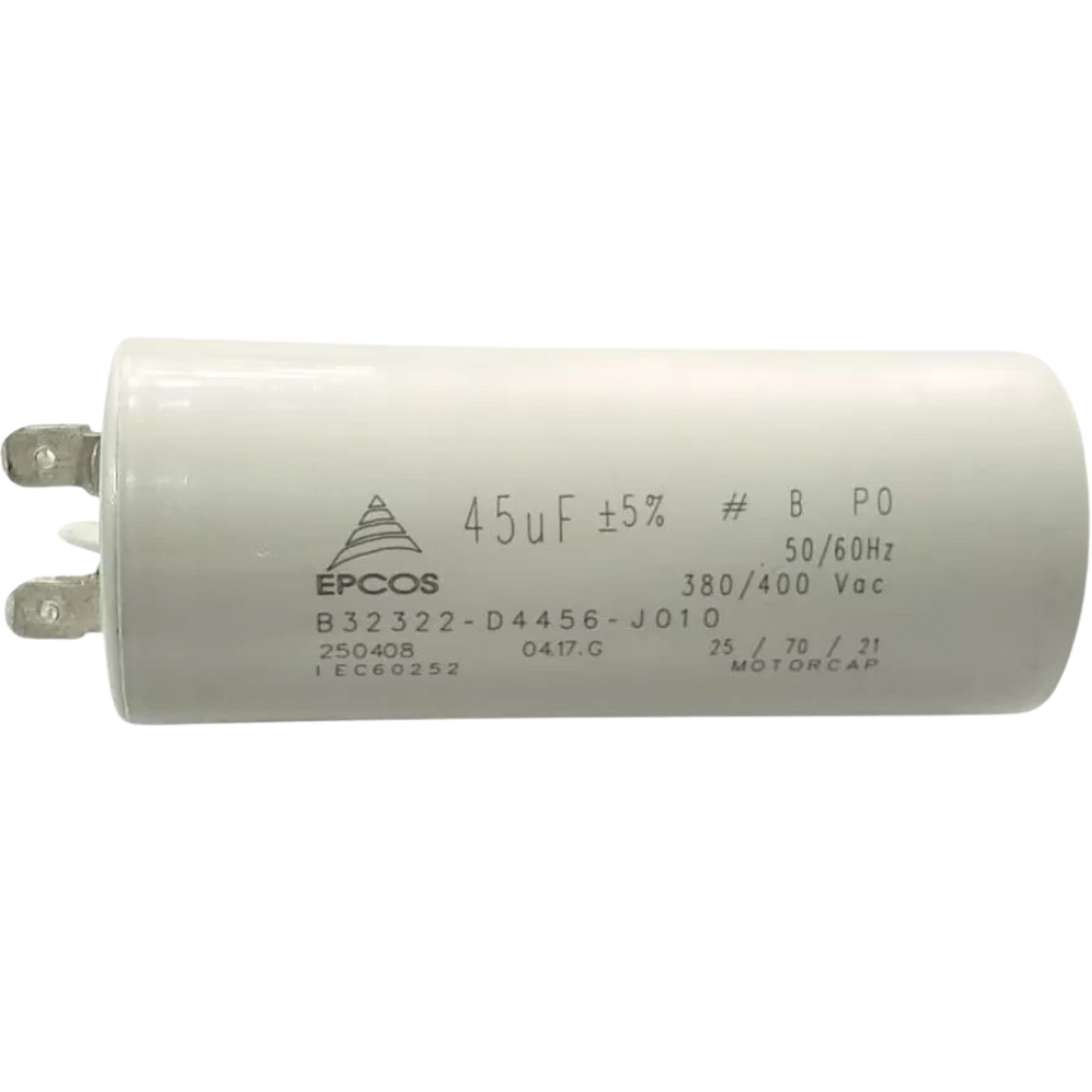 Capacitor De Partida 45uF 380/400V 40x98mm (Fast-on)