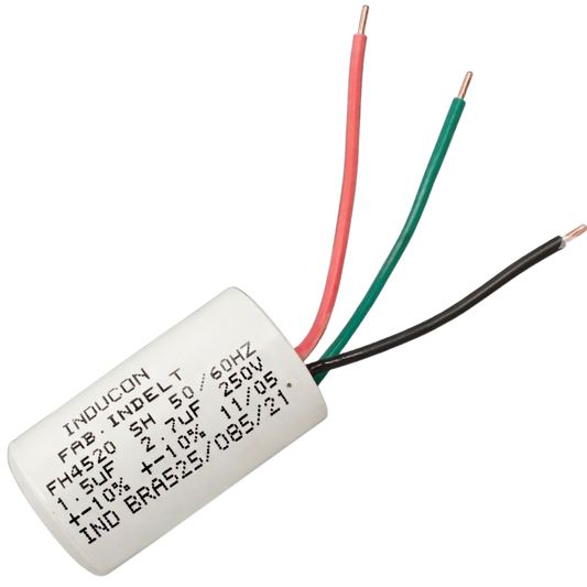 Capacitor De Partida 1,5uF+2,7uF 400V 27x50mm (3Fios)