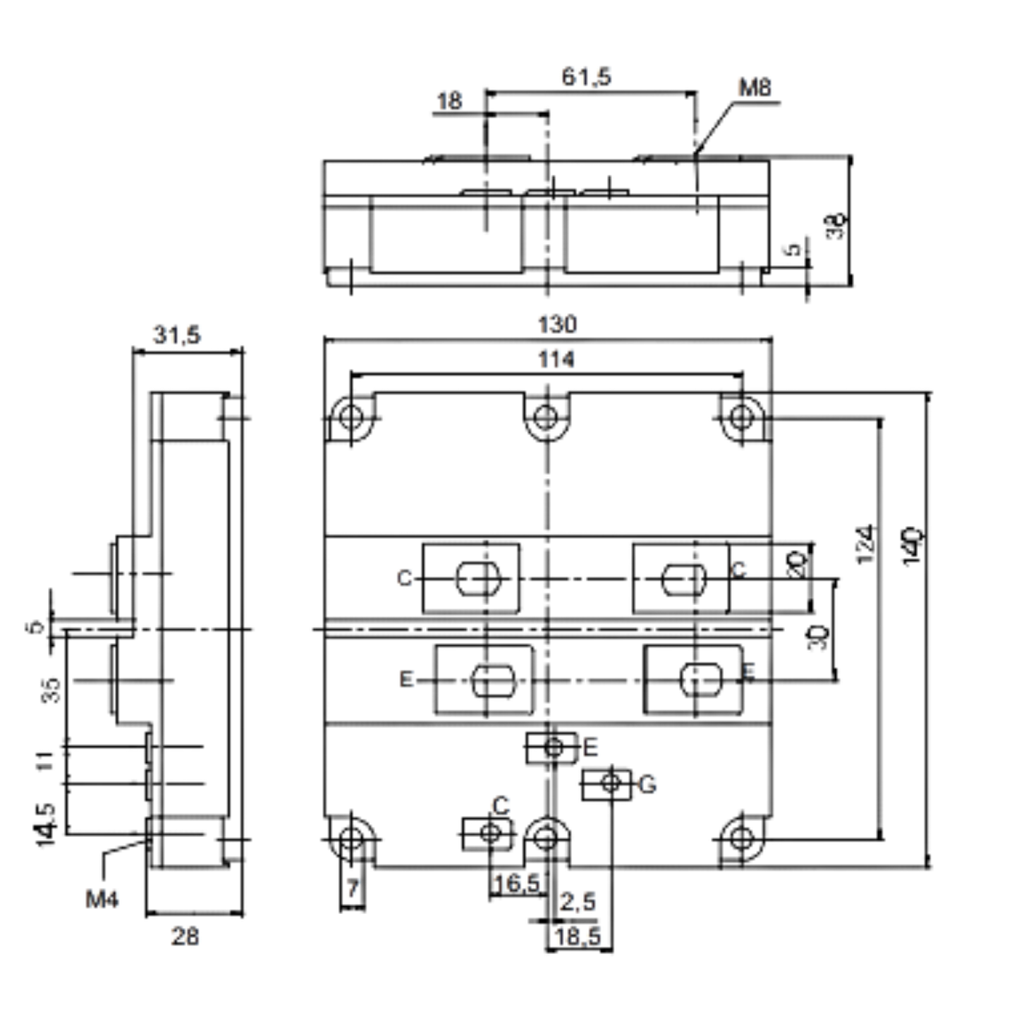 Módulo IGBT FZ1600R12KF4 1200V 1600A