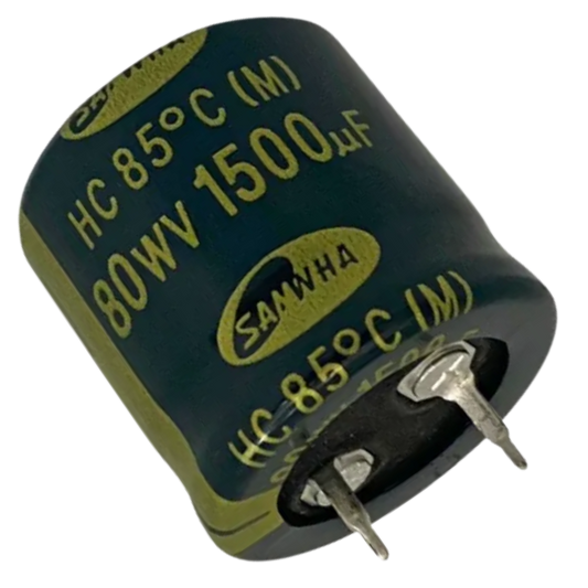 Capacitor Eletrolítico Snap-in 1500uF 80V 25x25mm