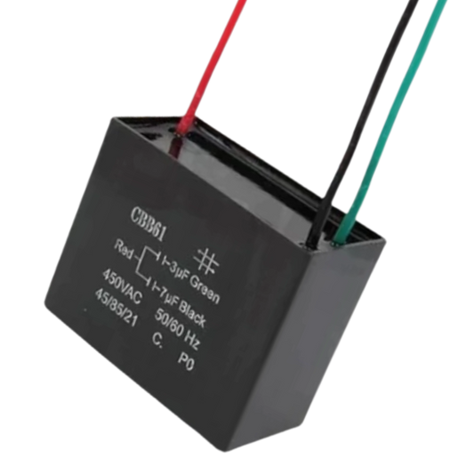 Capacitor De Partida CBB61 3uF+7uF 450V (3Fios)