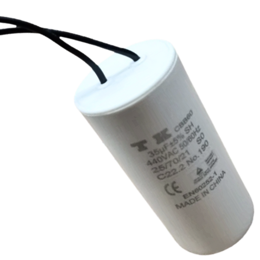Capacitor De Partida 35uF 440V 38x76mm (2Fios)