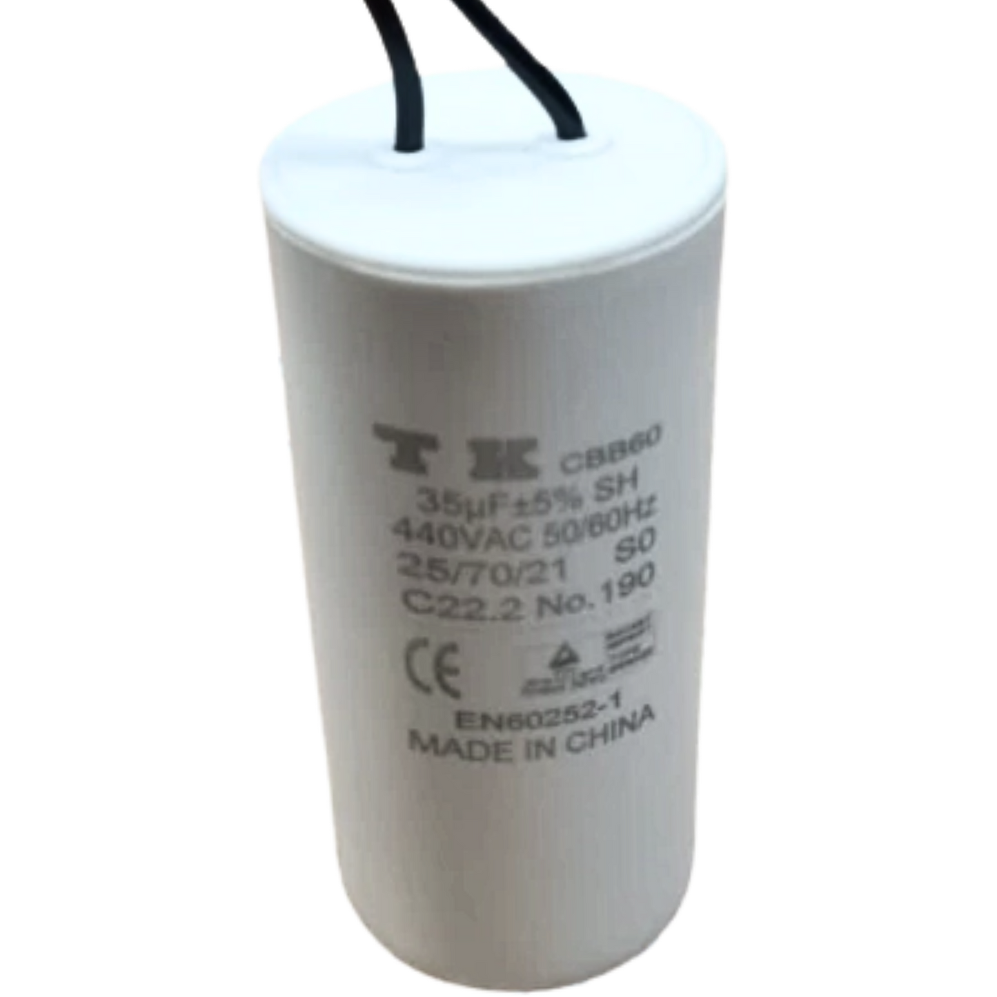Capacitor De Partida 35uF 440V 38x76mm (2Fios)