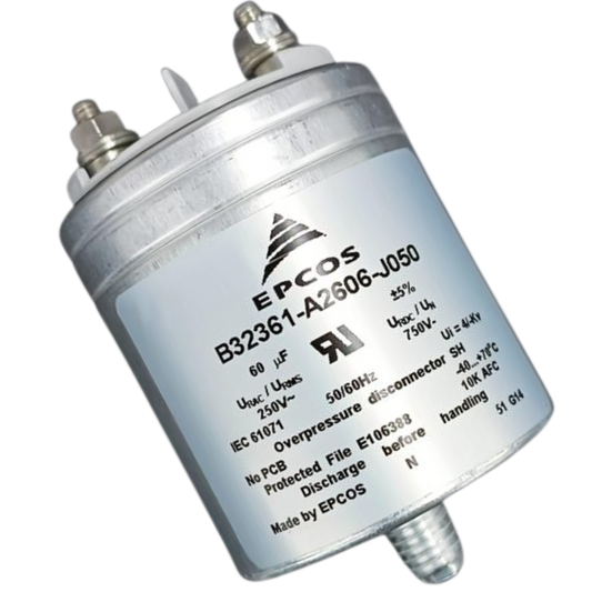 Capacitor De Partida 60uF 250V 60x70mm (Fast-on)