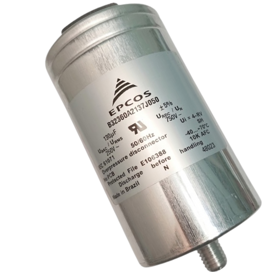 Capacitor De Partida 130uF 250V 75x150mm (Fast-on)
