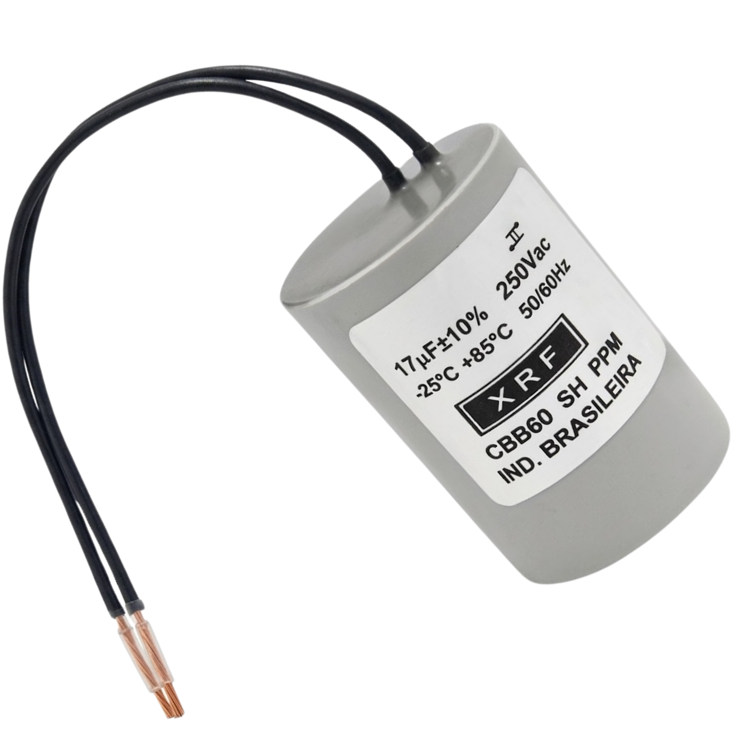 Capacitor De Partida 17uF 250V 26x47mm (2Fios)
