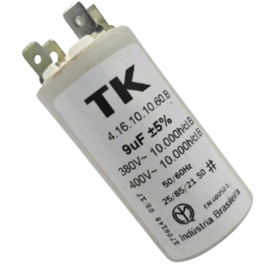 Capacitor De Partida 9uF 400V 34x66mm (Fast-on)