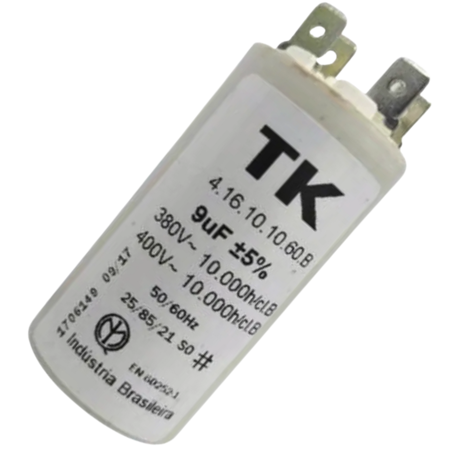 Capacitor De Partida 9uF 400V 34x66mm (Fast-on)