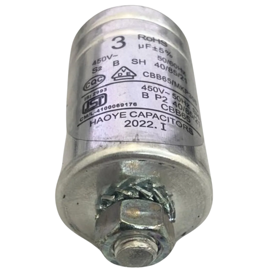 Capacitor De Partida 3uF 450V 34x50mm (Fast-on)
