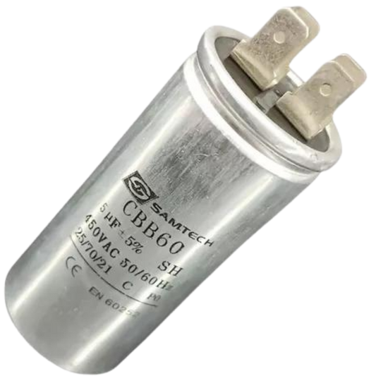 Capacitor De Partida 5uF 450V 30x35mm (Fast-on)