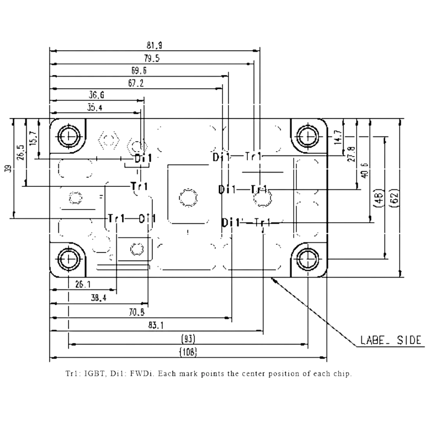 Módulo IGBT CM500HA-34A 1700V 500A