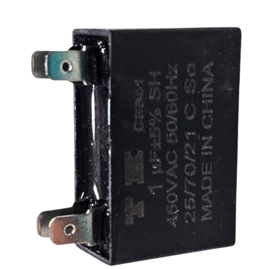 Capacitor De Partida CBB61 1uF 450V (Fast-on)