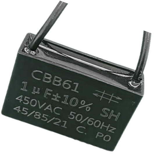 Capacitor De Partida CBB61 1uF 450V (2Fios)