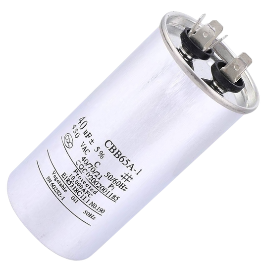 Capacitor De Partida 40uF 450V 50x100mm (Fast-on)
