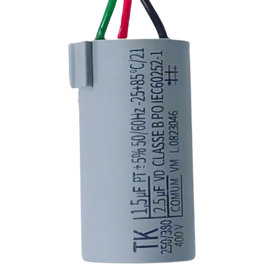 Capacitor De Partida 1,5uF+2,5uF 400V 27x47mm (3Fios)