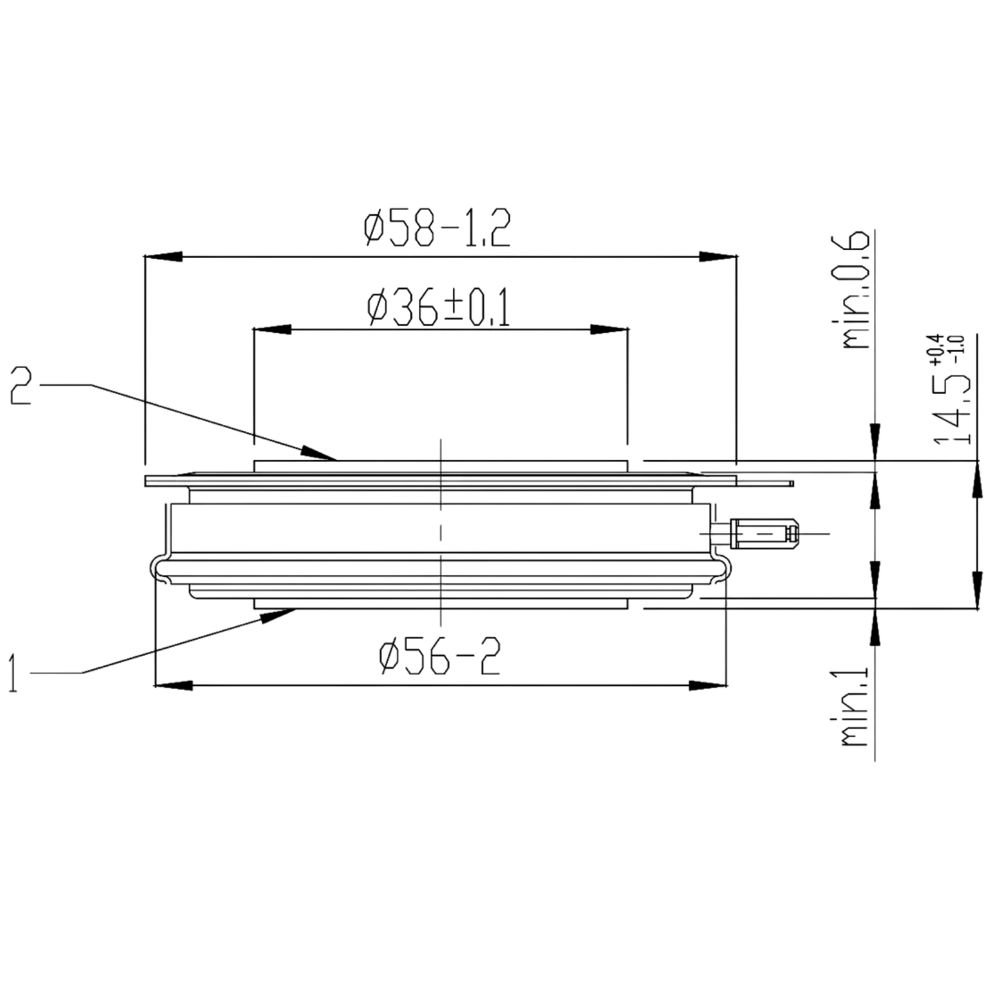 Tiristor Disco T940N16TOF 1600V 940A