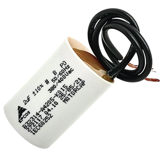 Capacitor De Partida 2uF 380/400V 25x38mm (2Fios)
