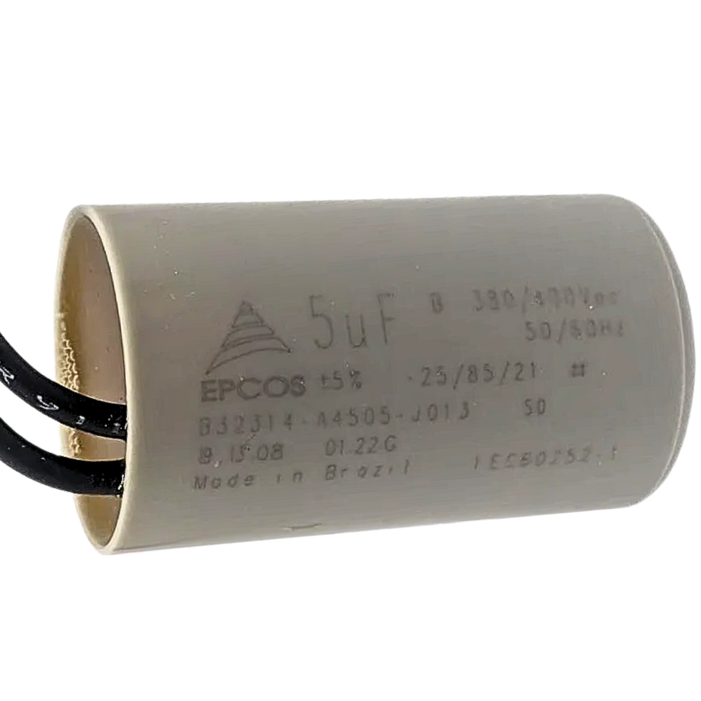 Capacitor De Partida 5uF 380/400V 27x48mm (2Fios)