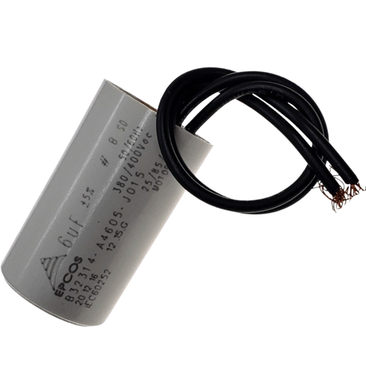Capacitor De Partida 6uF 400V 27x47mm (2Fios)