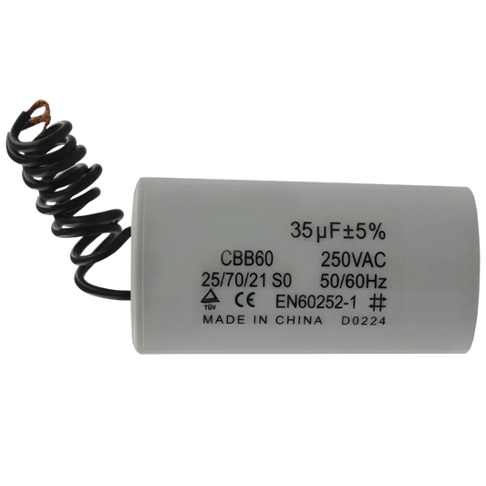 Capacitor De Partida 35uF 250V 37x47mm (2Fios)