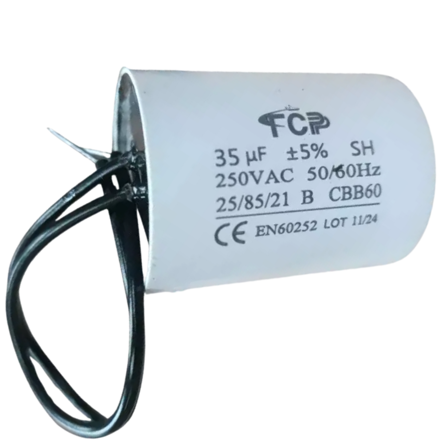 Capacitor De Partida 35uF 250V 37x48mm (2Fios)