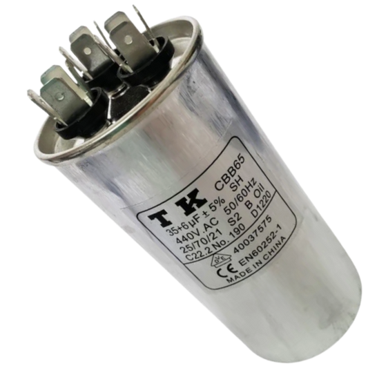 Capacitor De Partida 35uF+6uF 440V 50x105mm (Fast-on)