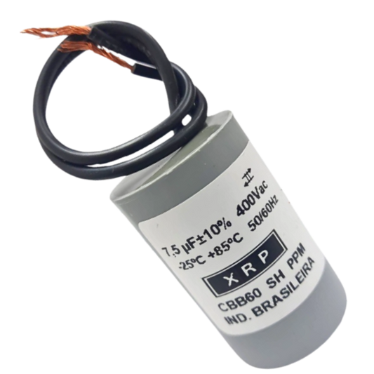 Capacitor De Partida 7,5uF 400V 34x47mm (2Fios)