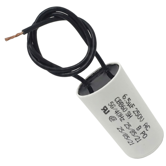 Capacitor De Partida 6,5uF 250V 27x47mm (2Fios)
