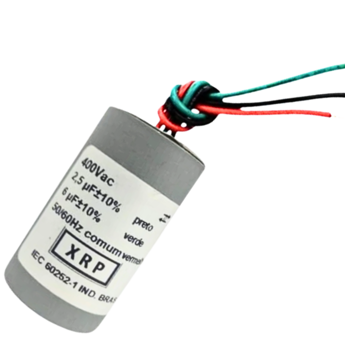Capacitor De Partida 2,5uF+6uF 400V 27x47mm (3Fios)