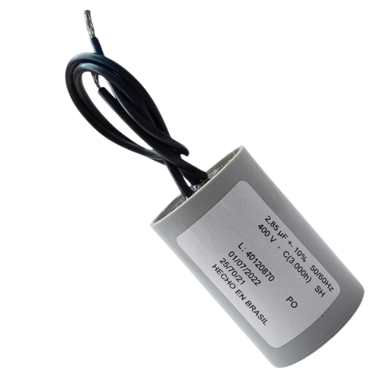 Capacitor De Partida 2,85uF 400V 24x46mm (2Fios)
