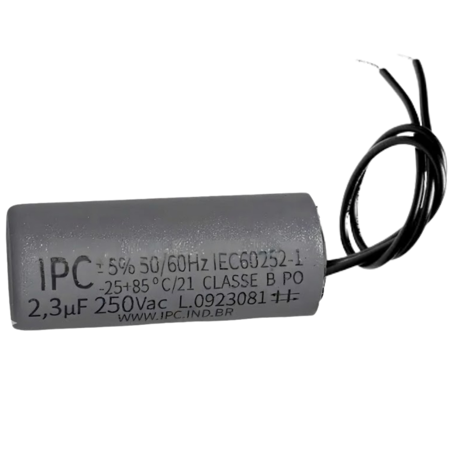 Capacitor De Partida 2,3uF 250V 24x46mm (2Fios)