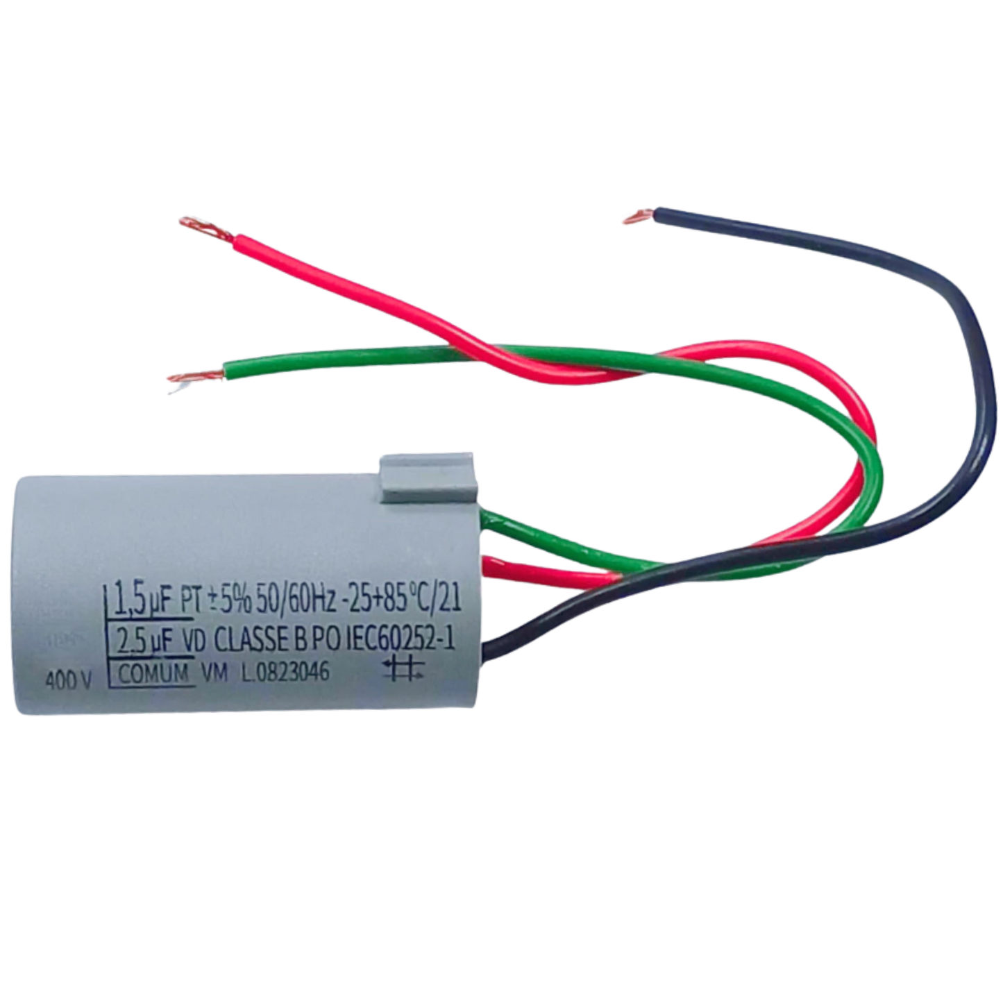 Capacitor De Partida 1,5uF+2,5uF 400V 27x47mm (3Fios)
