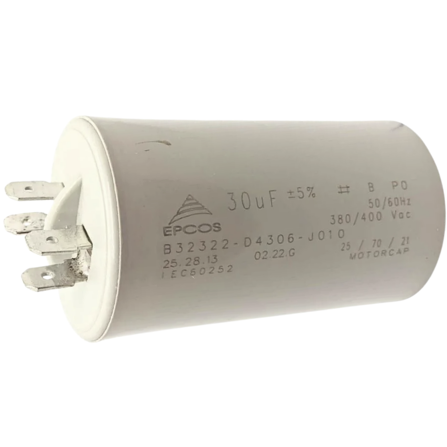 Capacitor De Partida 30uF 380/400V 40x72mm (Fast-on)