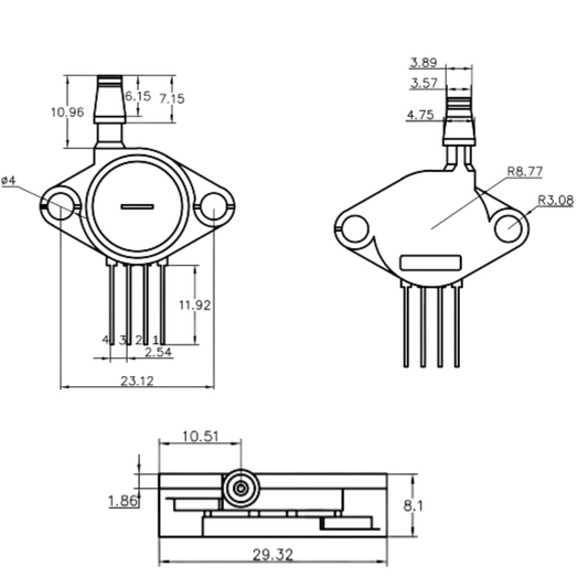 Sensor De Pressão MPX2010GP