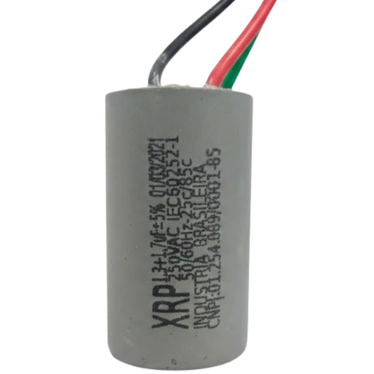 Capacitor De Partida 1,3uF+1,7uF 250V 27x47mm (3Fios)