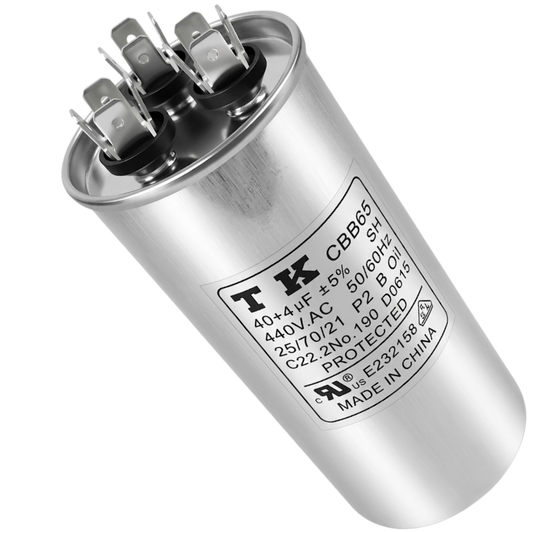 Capacitor De Partida 40uF+4uF 440V 55x105mm (Fast-on)
