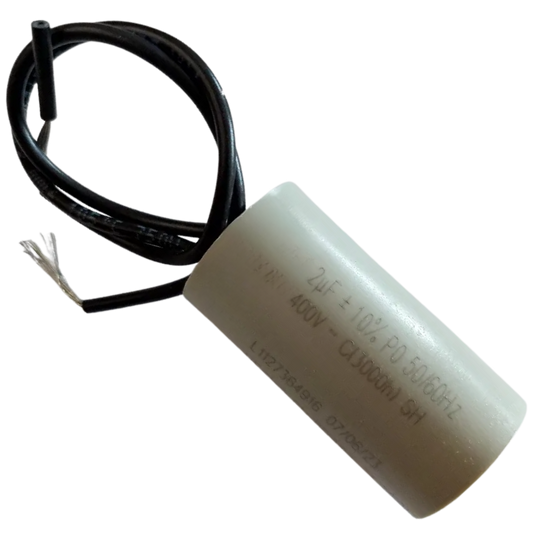 Capacitor De Partida 2uF 400V 27x47mm (2Fios)