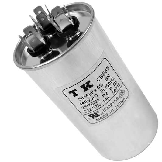 Capacitor De Partida 50uF+4uF 440V 55x105mm (Fast-on)